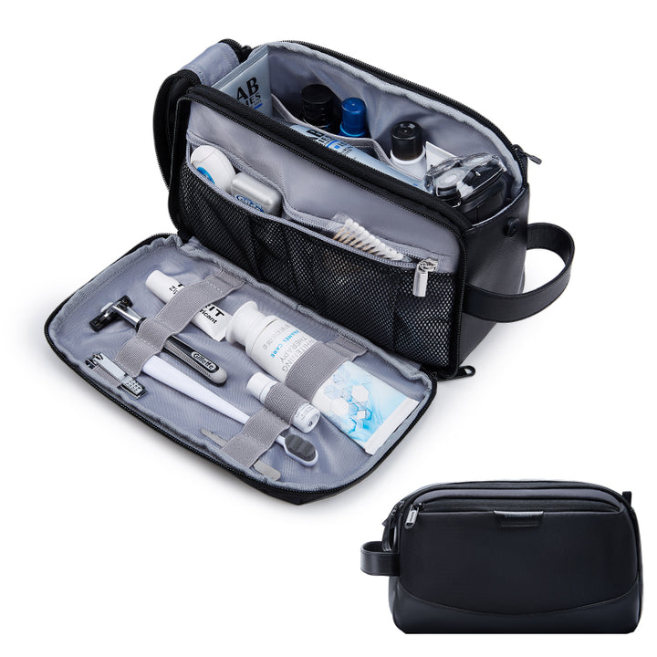 Large Travel Toiletry Organizer for Men - Water-resistant Dopp Kit