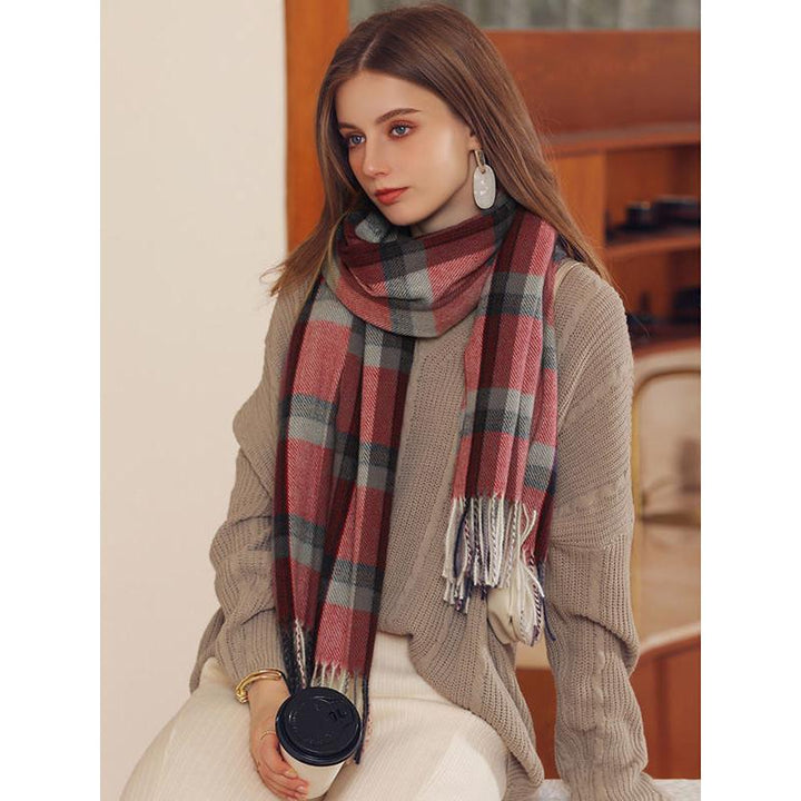 Winter Preppy Plaid Scarf