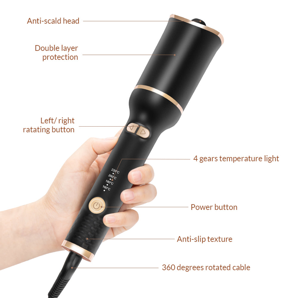 Auto Rotating Ceramic Hair Curler