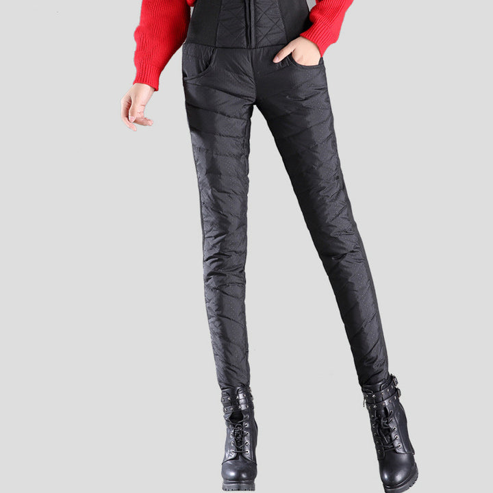 Thin Women's Down Pants For Outer Wear