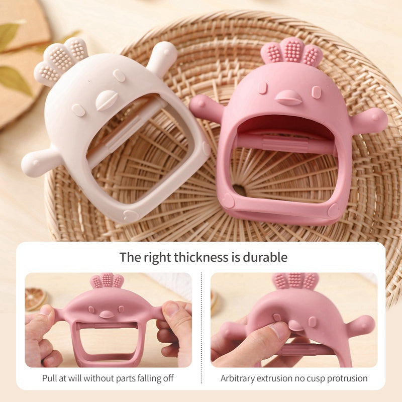 Soft Silicone Baby Teething Gloves Pacifier