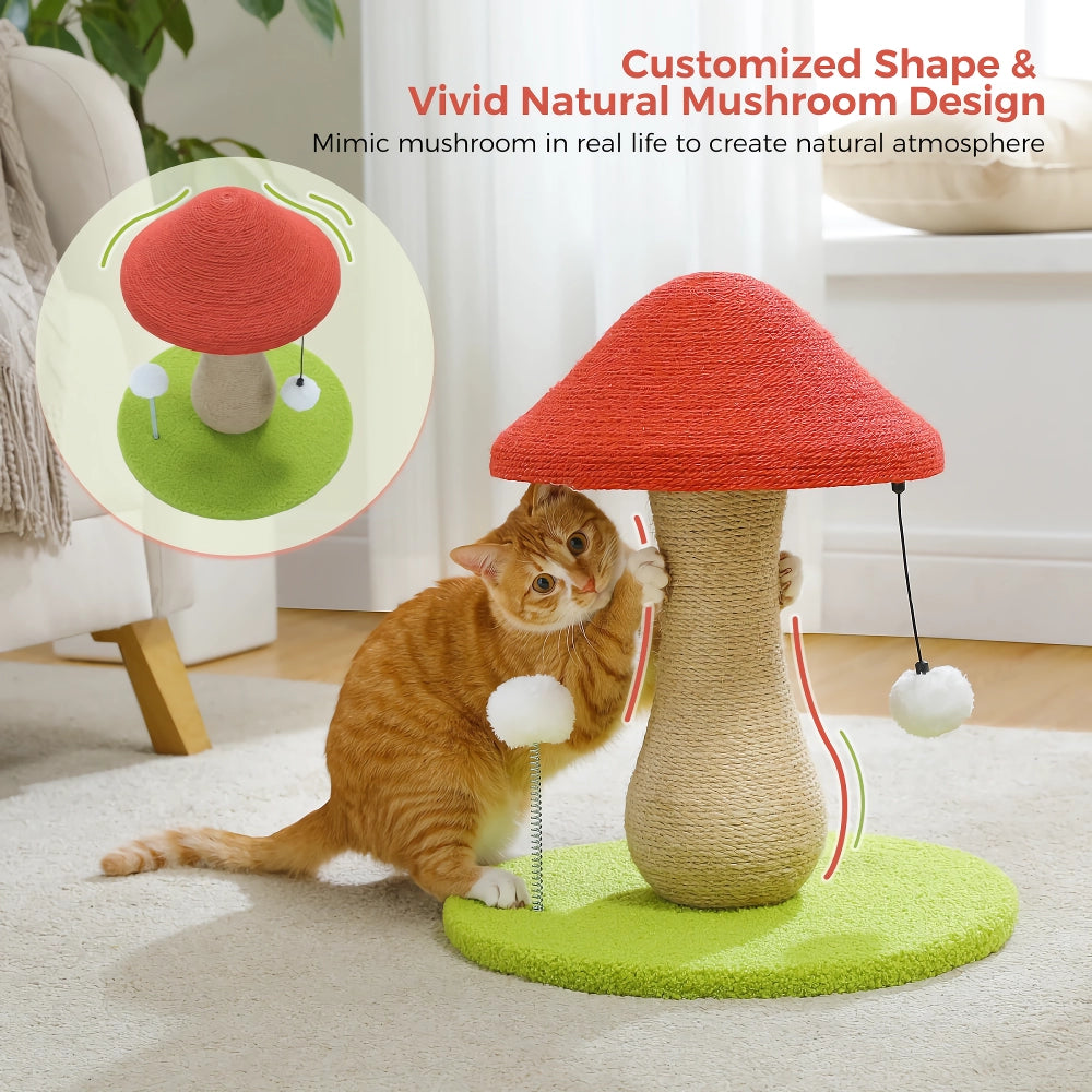 Cat Scratching Post with Natural Sisal Rope for Kittens