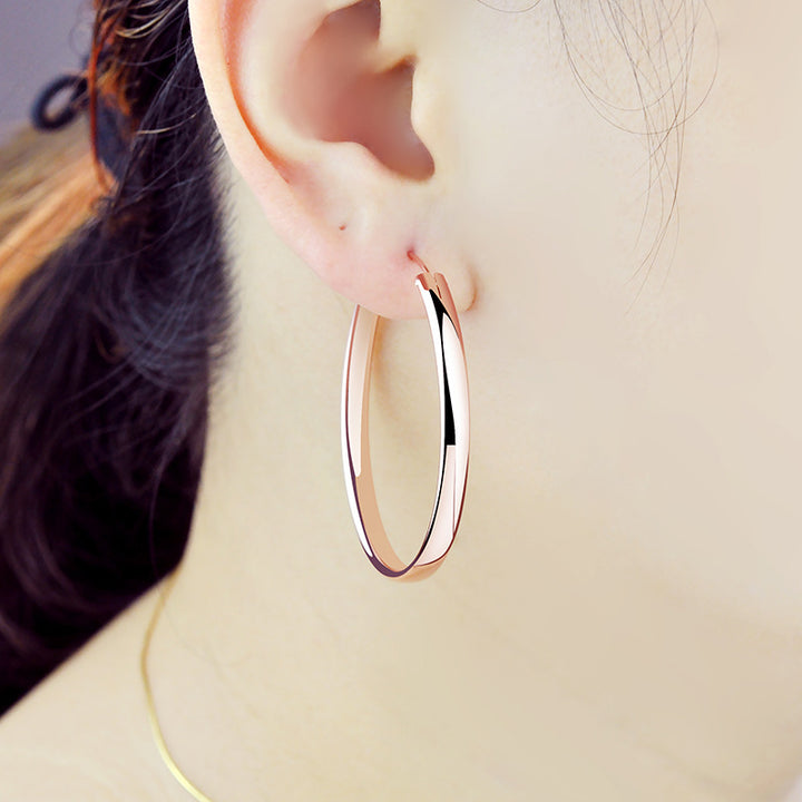 Temperament Fashion Colored Silver Earring Personality