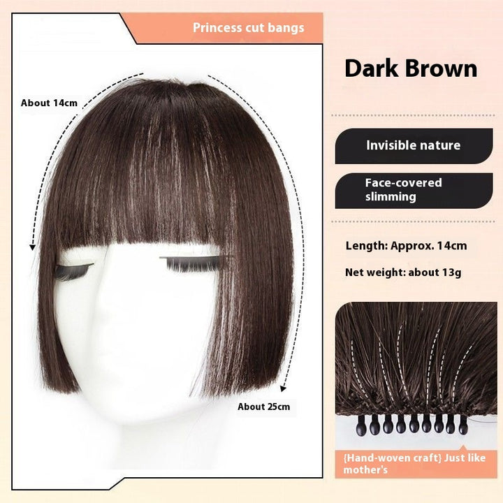 Bangs Wig Female Simulation Sweet Cool Princess Cut Wig Set