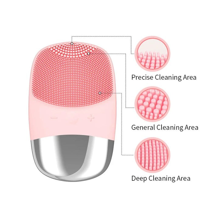 Ultrasonic Silicone Facial Cleansing Brush