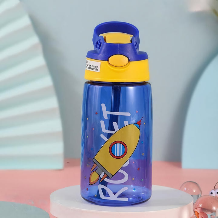 Kids Water Bottle with Straw and Handle