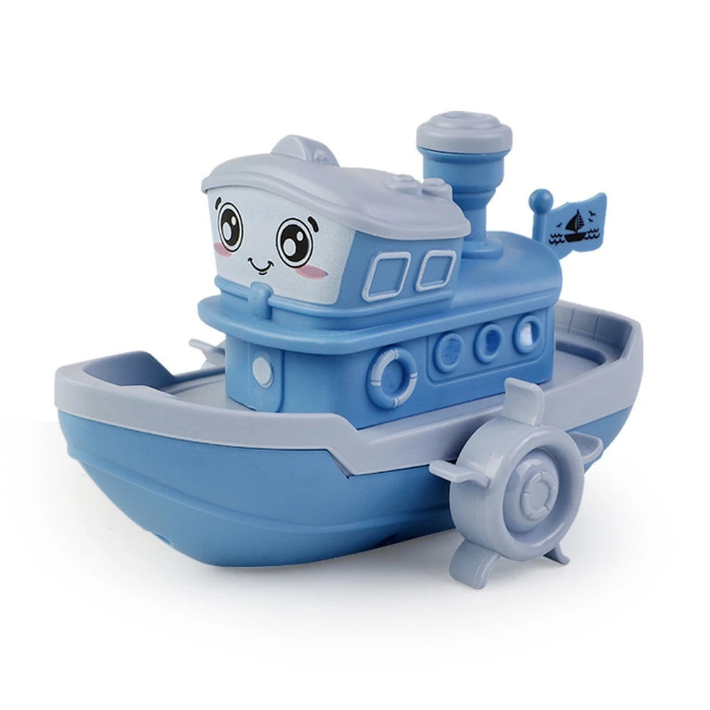 Wind Up Cartoon Ship Bath Toy for Kids