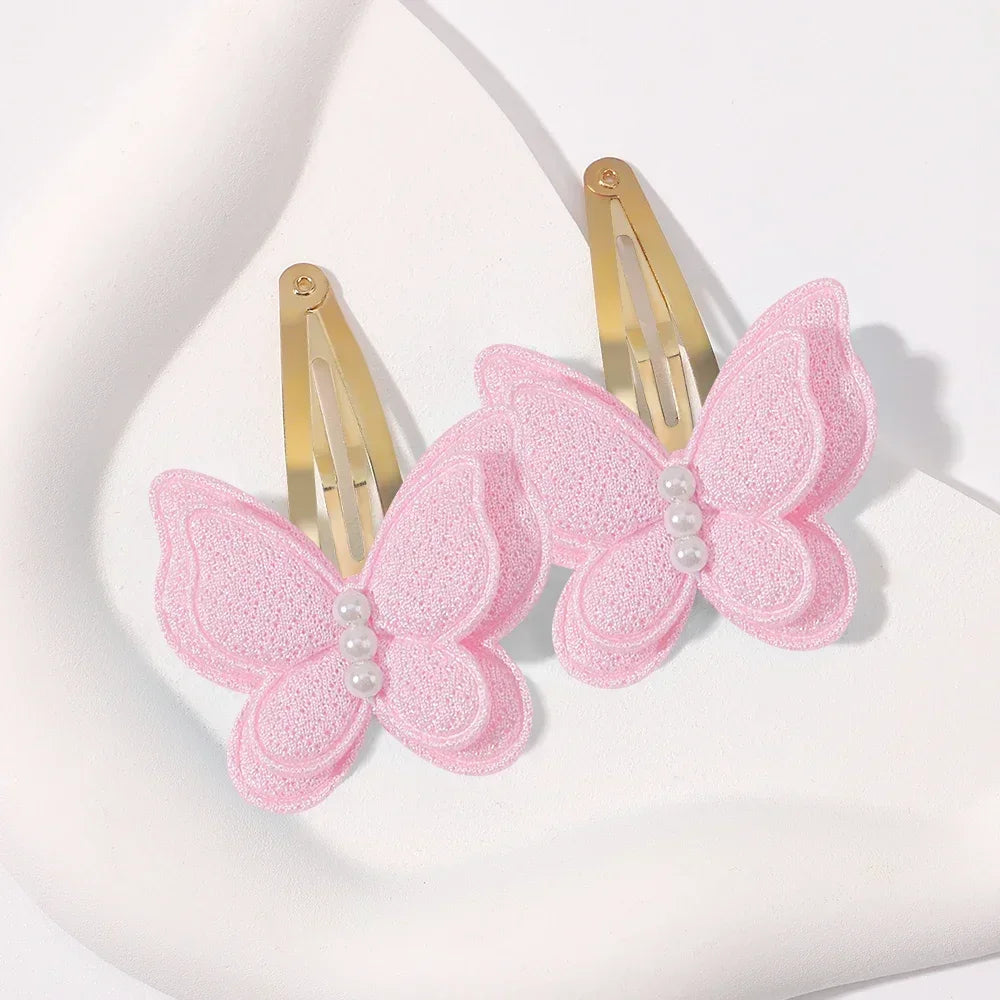 2pcs Butterfly Hair Clips for Girls