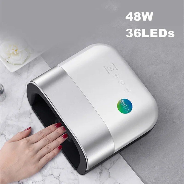 48W LED Nail Lamp - Quick Dry UV Gel Nail Polish Dryer with Smart Sensor