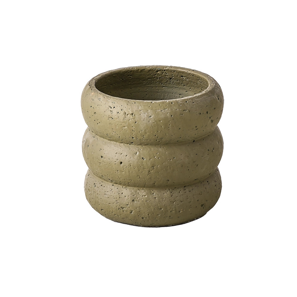 Modern Minimalist Cement Flower Pot - Nordic Style Bonsai Vase