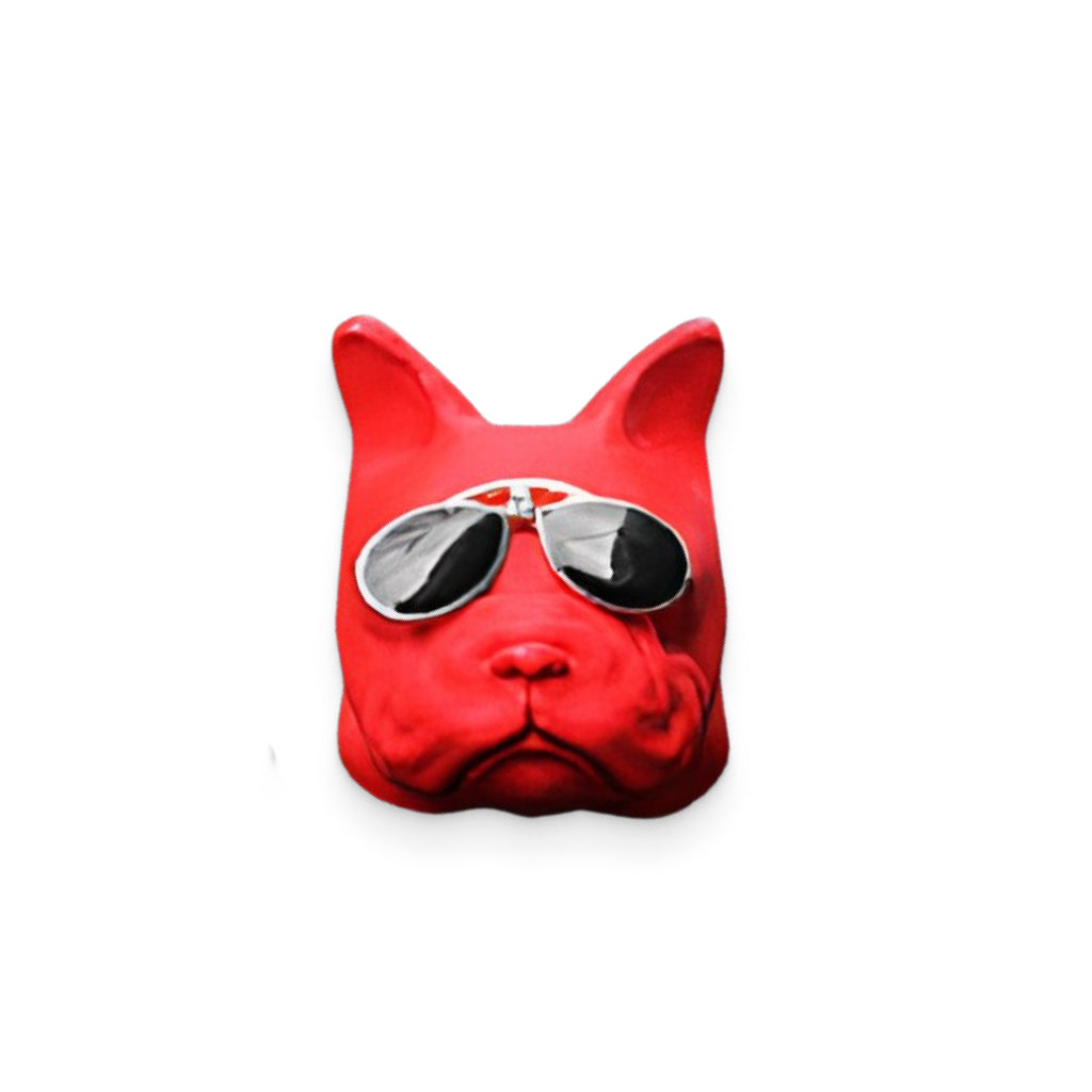 Red Painted Bulldog Car Air Freshener