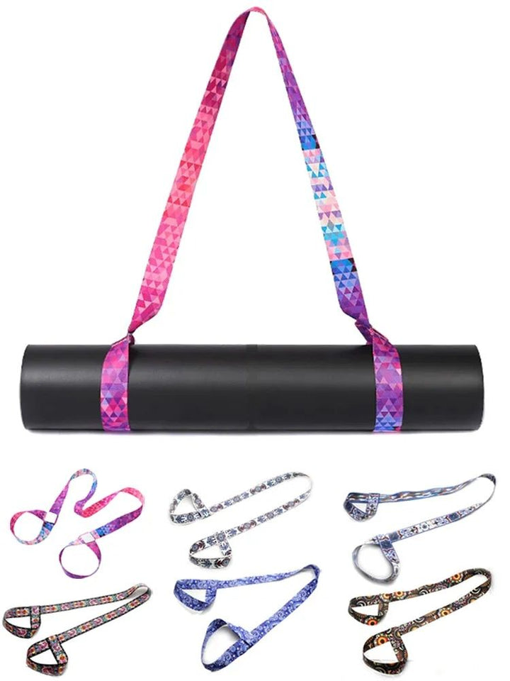 Adjustable Yoga Mat Sling Strap with Stretch Capability