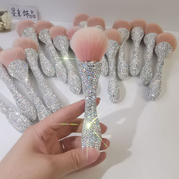 Diamond-encrusted Mini Small Waist Makeup Brush Single Beauty Tool