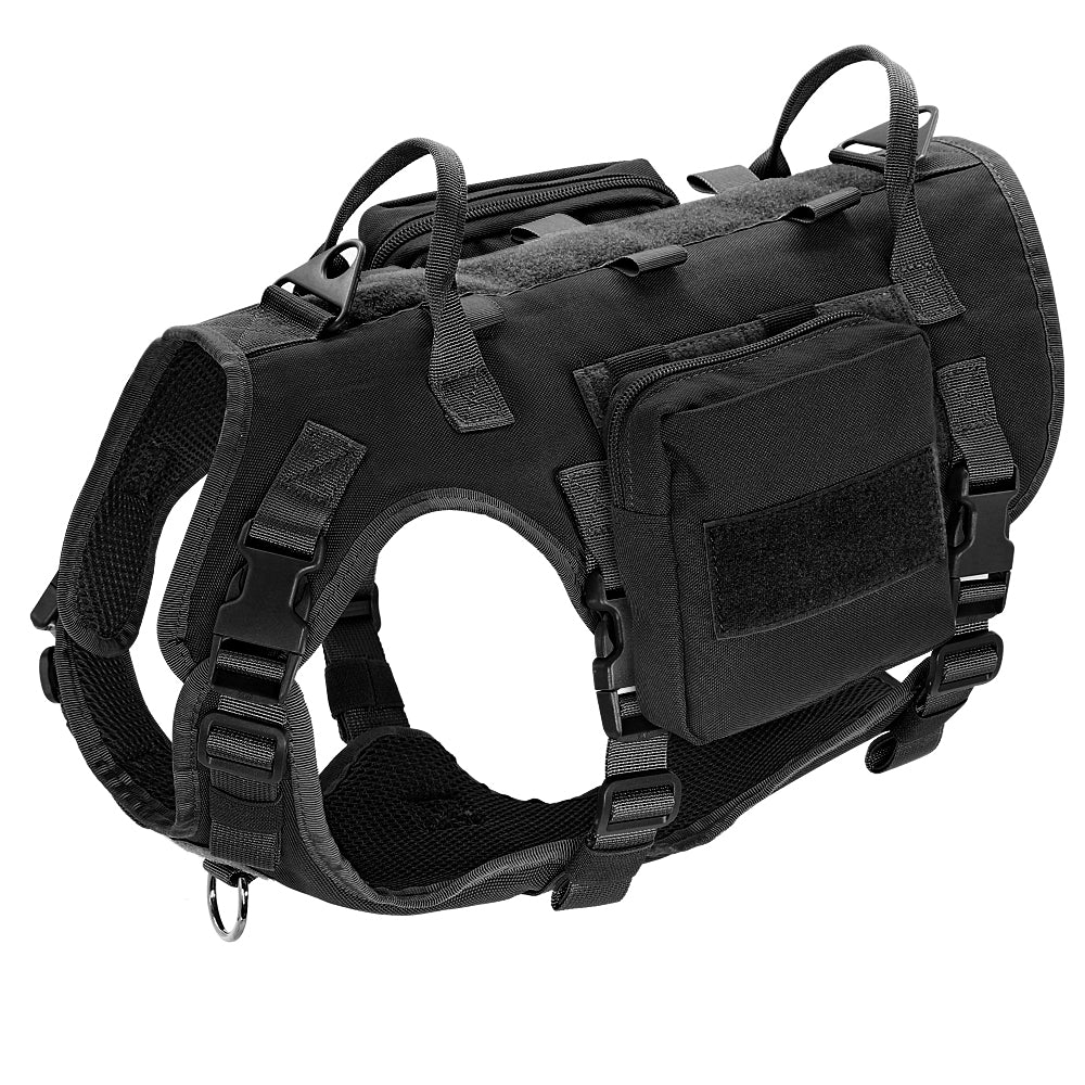 Adjustable Dog Tactical Harness Molle Vest