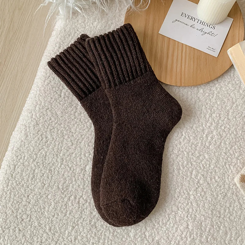 Women's Winter Thick Wool Low Tube Cashmere Socks