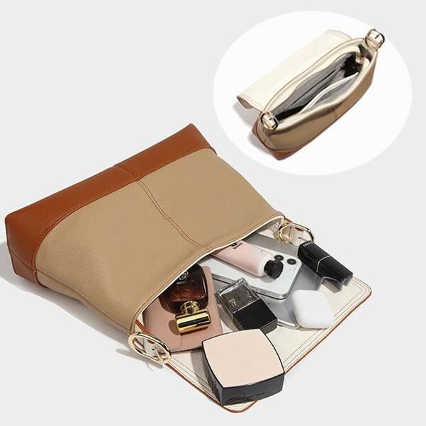 Luxury Patchwork PU Leather Flap Shoulder Bag