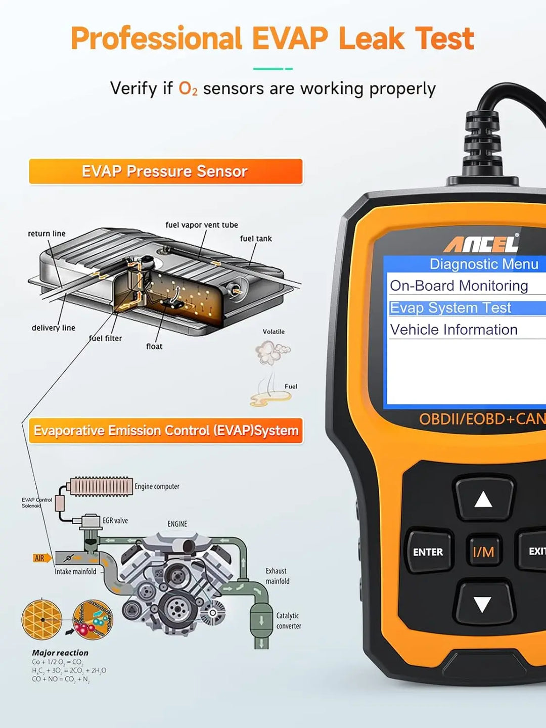 Enhanced OBD II Vehicle Code Reader