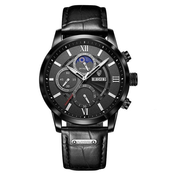 Luxury Casual Leather Quartz Men's Watch