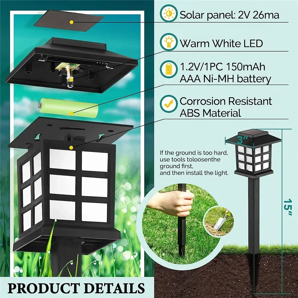 2Pack Solar LED Pathway Lights