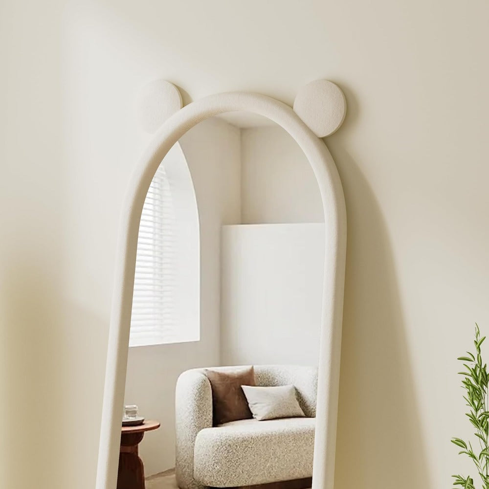 Arched Full-Length Flannel Mirror