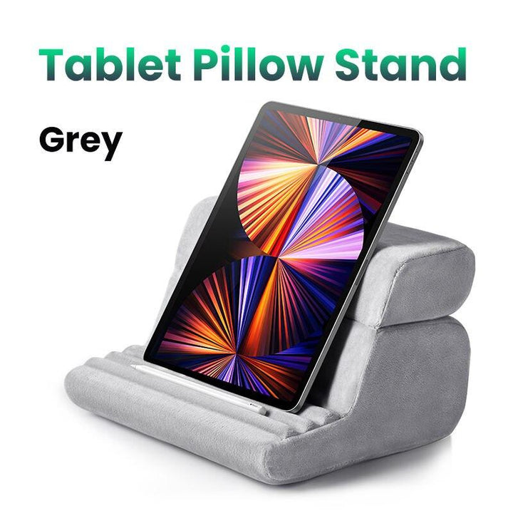 Adjustable Tablet & Phone Pillow Stand - Foldable & Portable Design for All Devices