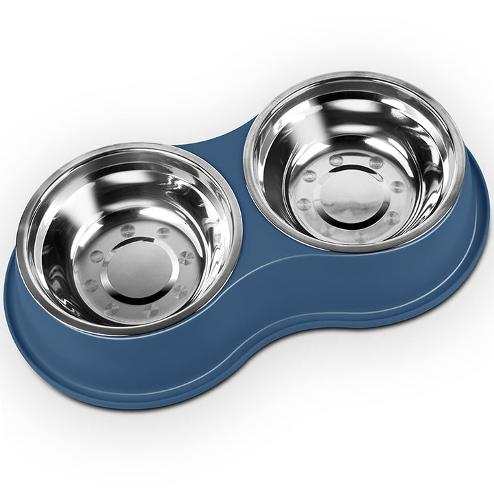 Stainless Steel Anti-Slip Pet Bowls Set