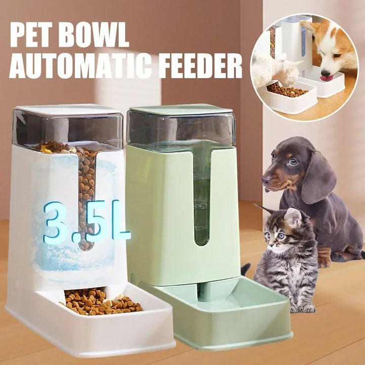 Automatic Pet Feeder & Water Dispenser Set - 3.5L