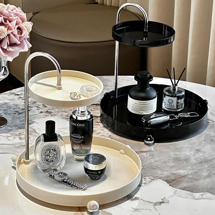 Elegant 2-Tier Makeup Organizer