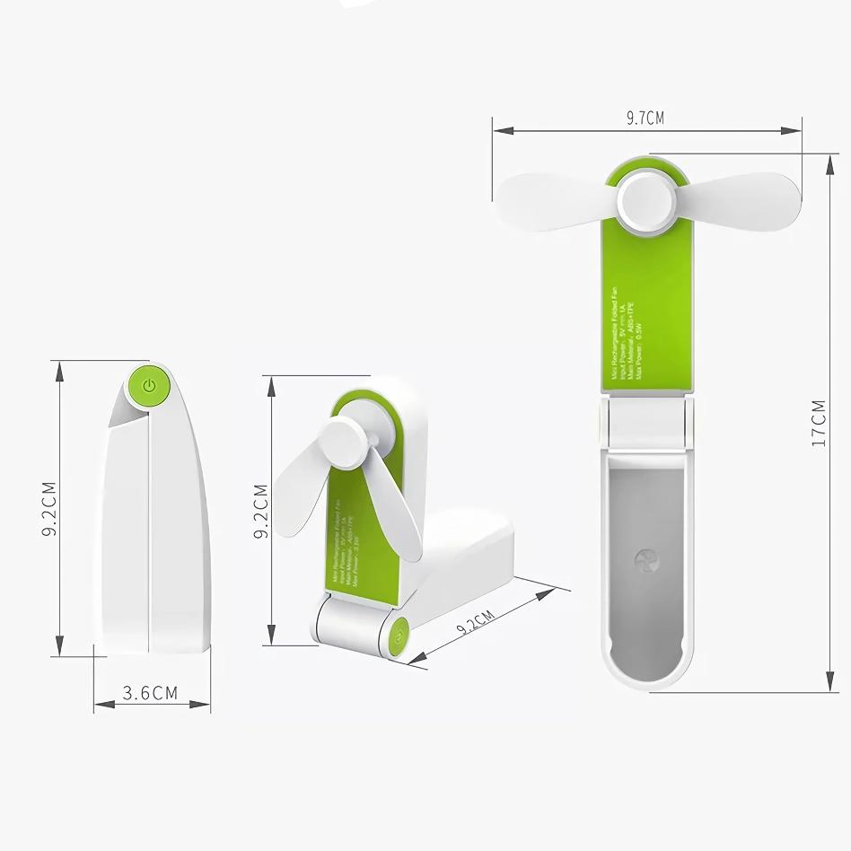 Compact Rechargeable Handheld Fan