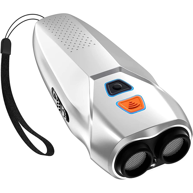 Ultrasonic Dog Repeller with LED Flashlight and Dual Sensors