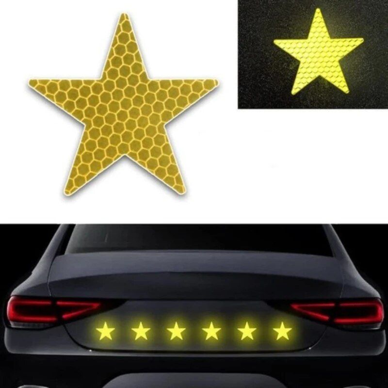 Star-Shaped Reflective Safety Stickers