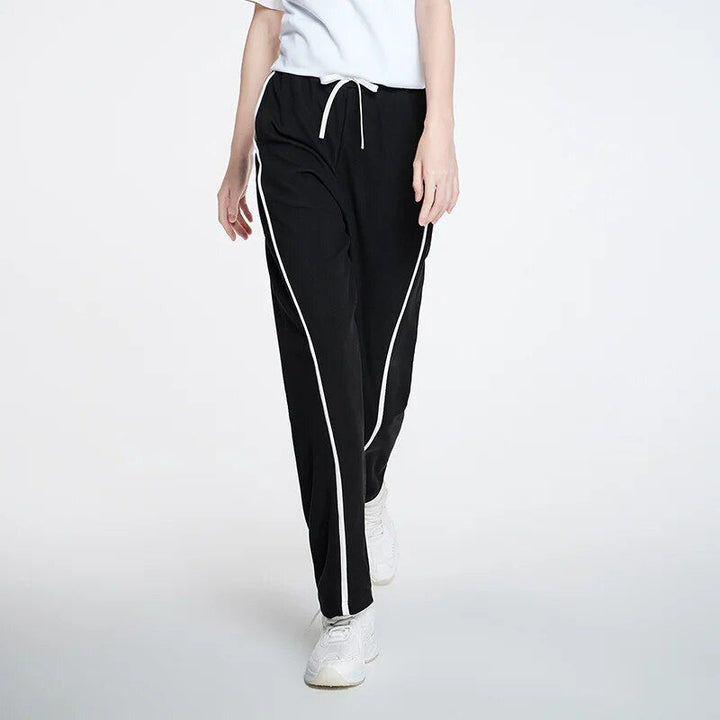 Women Casual Contrast Color Sweatpants