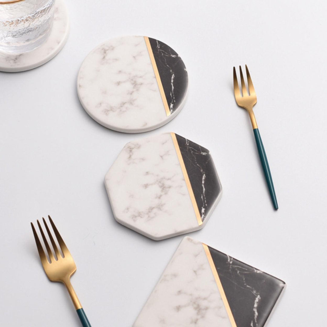 Elegant Marble Ceramic Coasters