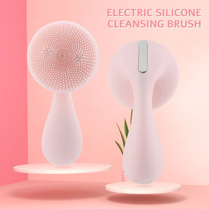 Electric Silicone Facial Cleansing & Massage Brush with Magnetic Charging