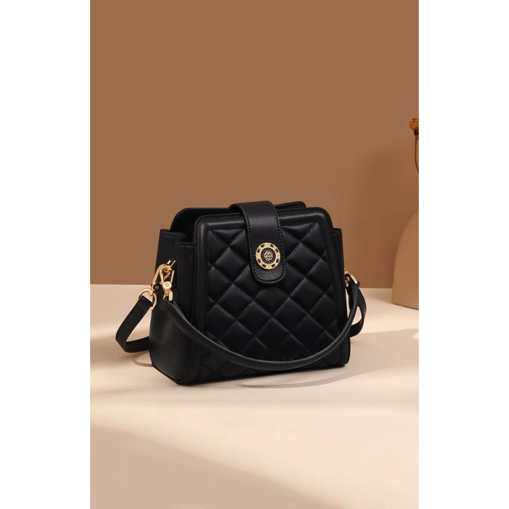 Diamond Check Women's Fashion Handbag