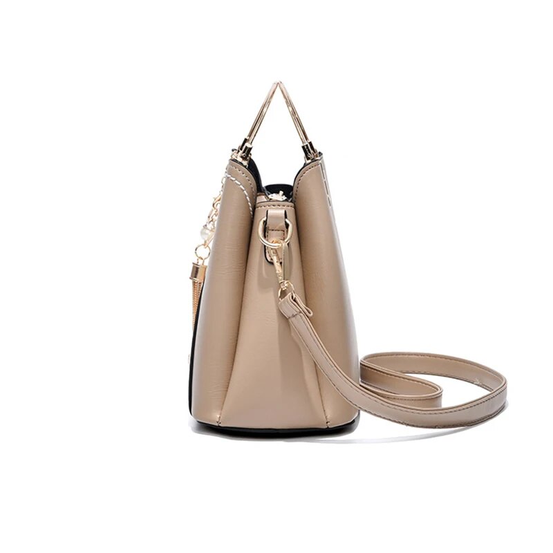 Luxury Fashion Women's PU Leather Bucket Crossbody Bag