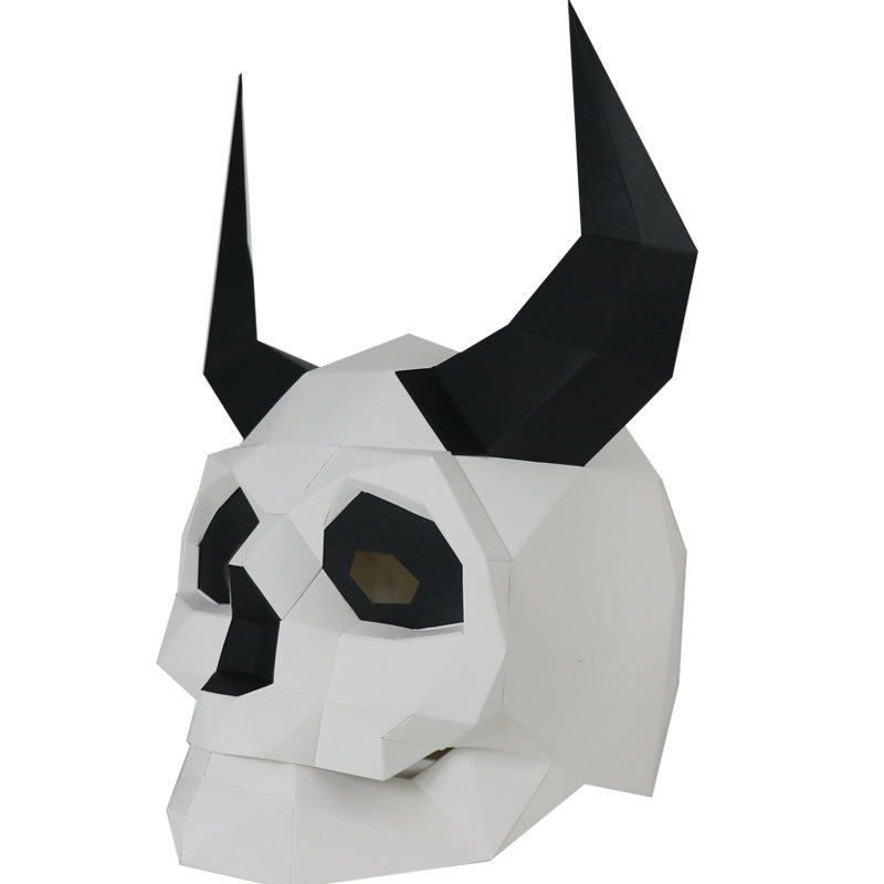 Halloween New Version Of The Devil Skull Creative DIY Mask Paper