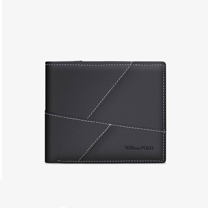 Men's Ultra-Thin Leather Wallet – Vertical Multi-Functional Card Holder