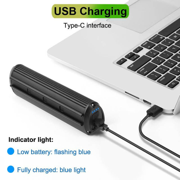 Ultra Bright 6000 Lumen Bike Light with Power Bank