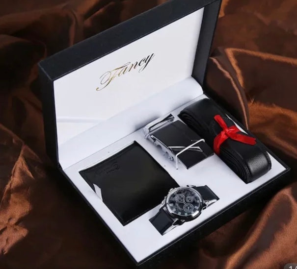 Watch wallet belt set