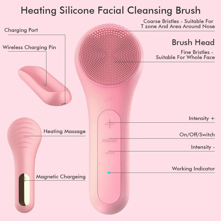 Waterproof Electric Sonic Facial Cleansing Brush with Deep Clean Technology