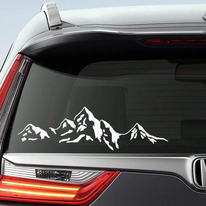 Waterproof Mountain Decal - Vinyl Car Sticker for Laptops and Auto Decor