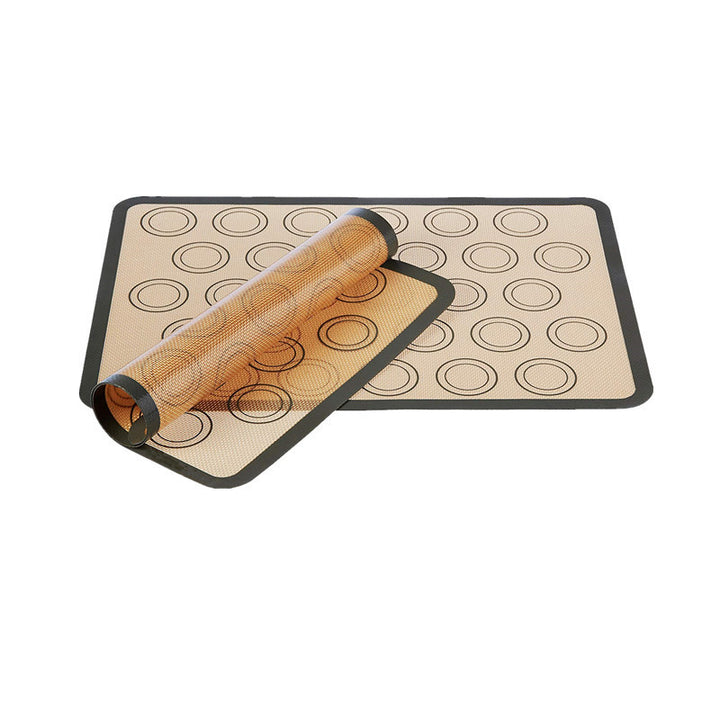 Thermally resistant silicone baking mat