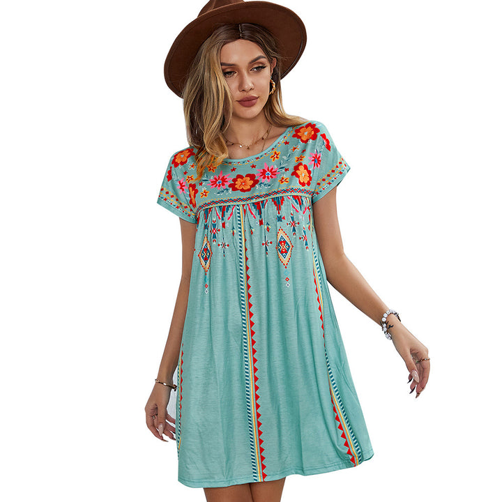 Chic Bohemian Style Short Dress