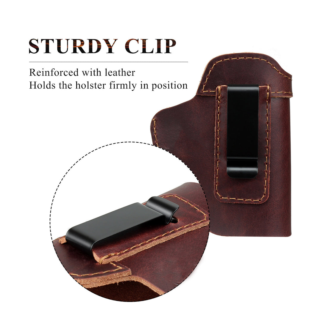 Hidden leather small holster