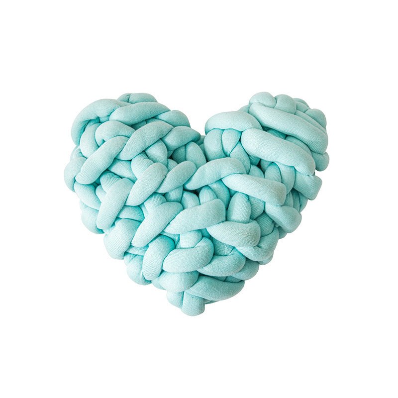 Heart-Shaped Decorative Knot Cushion