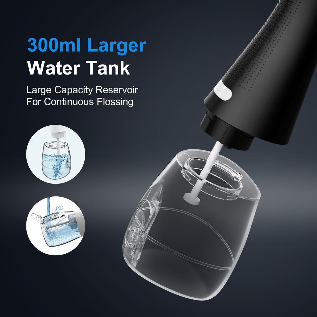 Portable Water Flosser with 5 Nozzles