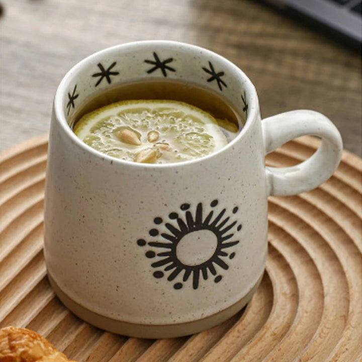 Japanese Hand-Painted Ceramic Coffee Mug