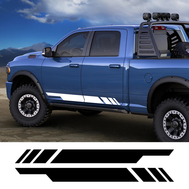 Custom Vinyl Truck Side Stripes – Universal Pickup Decal Wrap