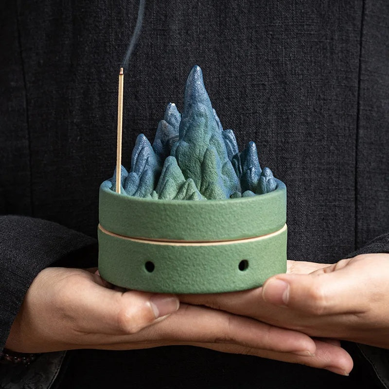 Ceramic Mountains and Rivers Aromatherapy Incense Burner